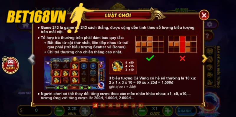 Luật chơi cơ bản của tựa game Kho Báu Tứ Linh